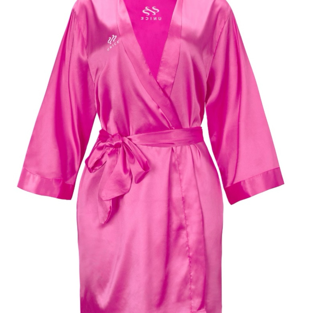 Sunice Pink Satin Robe